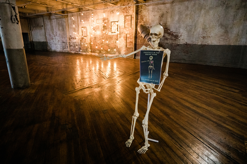 Lightsabers and Westeros meet at this eclectic warehouse wedding