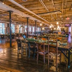 Lightsabers and Westeros meet at this eclectic warehouse wedding