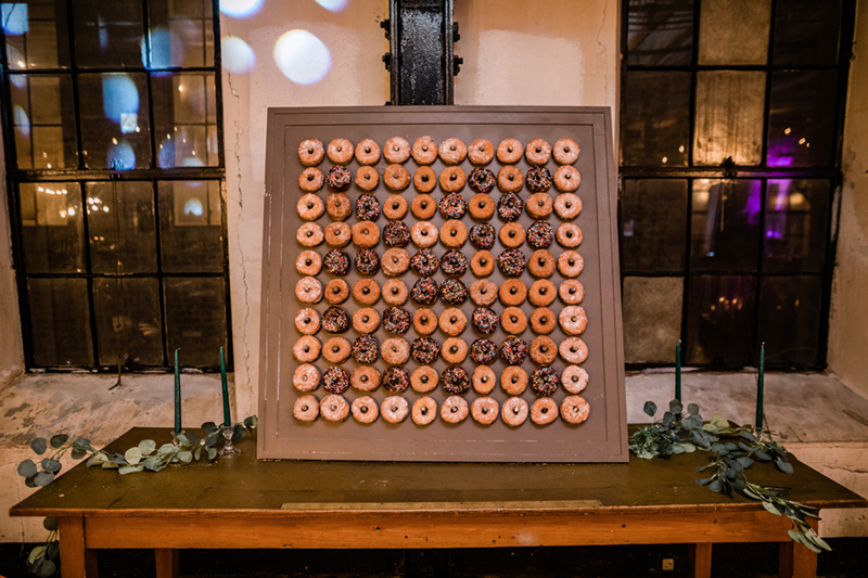 Lightsabers and Westeros meet at this eclectic warehouse wedding