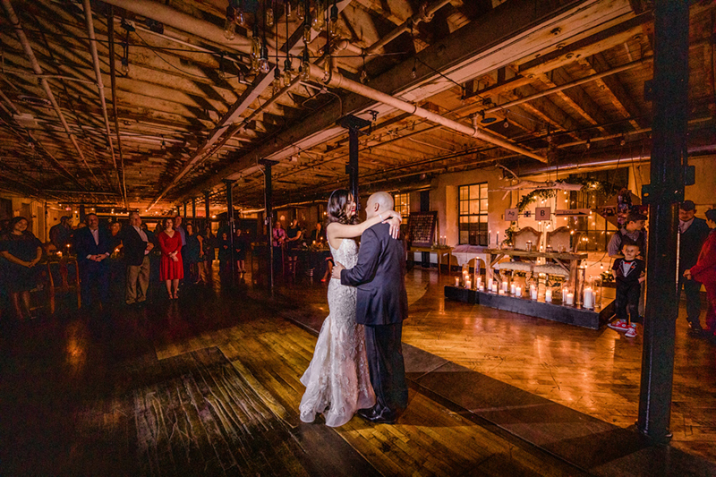 Lightsabers and Westeros meet at this eclectic warehouse wedding