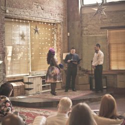 This meet-cute story turned galaxy wedding is truly our moon and stars