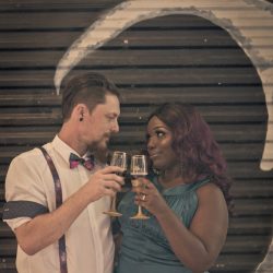 This meet-cute story turned galaxy wedding is truly our moon and stars