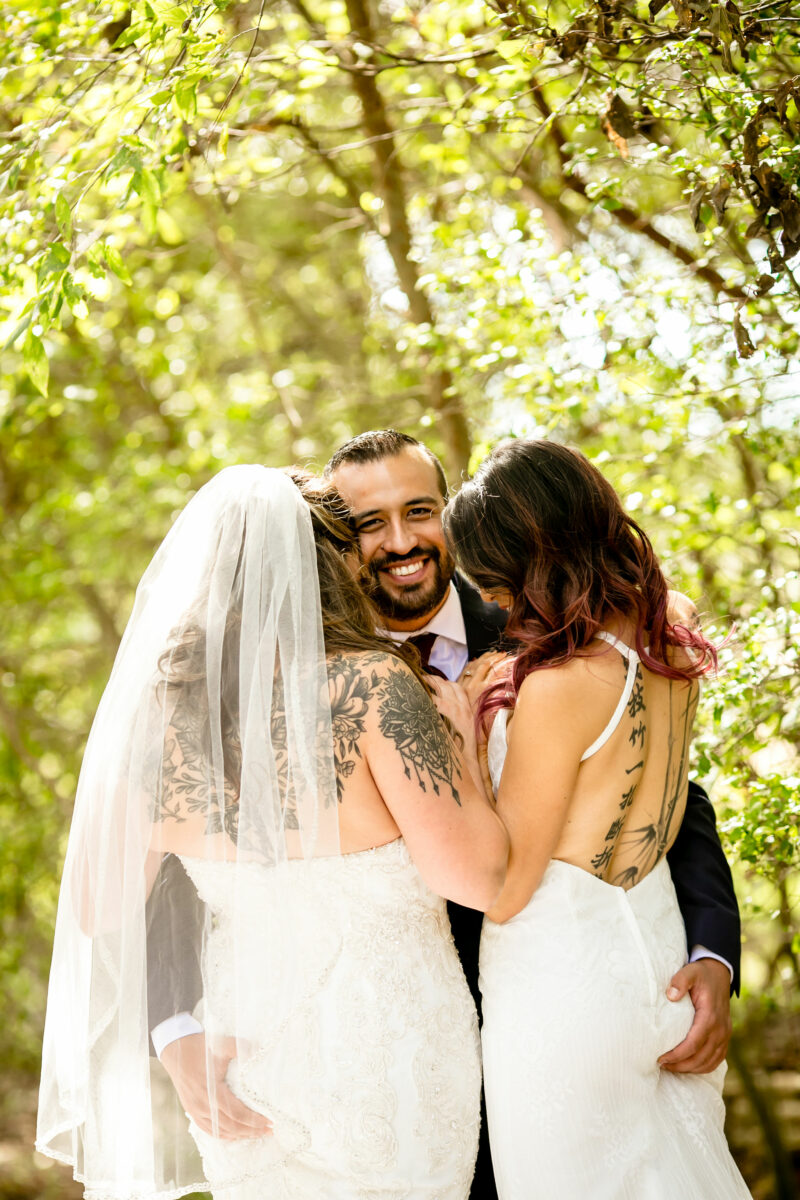 Polyamorous triad wedding on offbeat bride 18