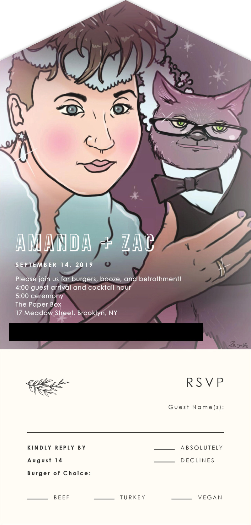 brooklyn burger wedding on offbeat bride 38