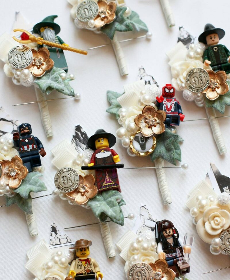 Geeky Minifig LEGO Boutonnieres