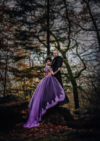purple and black goth wedding 26 - Behold this autistic bride and her amazing goth wedding purple and black goth wedding 26