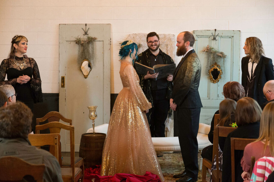 Eclectic Vintage Wedding Ceremony at Union Pine PDX