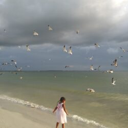 beach micro wedding on offbeat bride 1 - These brides traded their big plans for a barefoot beach micro-wedding beach micro wedding on offbeat bride 1