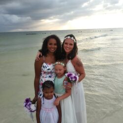 beach micro wedding on offbeat bride 10 - These brides traded their big plans for a barefoot beach micro-wedding beach micro wedding on offbeat bride 10