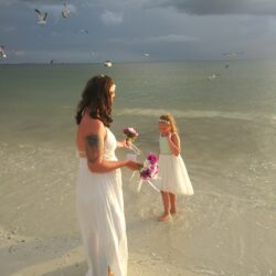 beach micro wedding on offbeat bride 3 - These brides traded their big plans for a barefoot beach micro-wedding beach micro wedding on offbeat bride 3