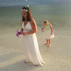 beach micro wedding on offbeat bride 4 - These brides traded their big plans for a barefoot beach micro-wedding beach micro wedding on offbeat bride 4