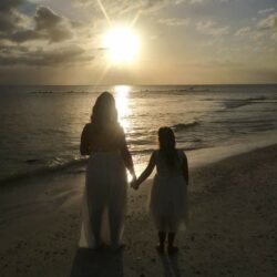 beach micro wedding on offbeat bride 5 - These brides traded their big plans for a barefoot beach micro-wedding beach micro wedding on offbeat bride 5
