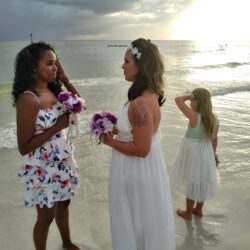 beach micro wedding on offbeat bride 5 - These brides traded their big plans for a barefoot beach micro-wedding beach micro wedding on offbeat bride 5