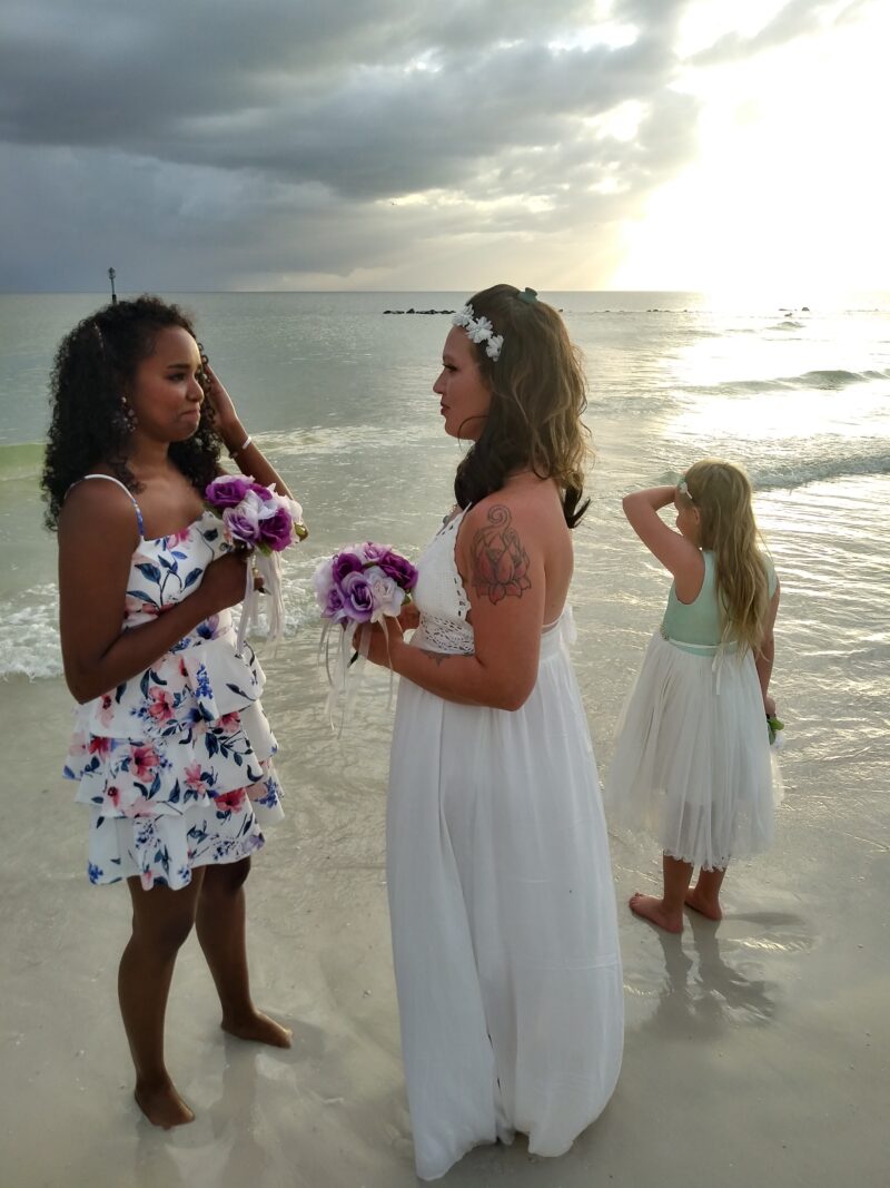 beach micro wedding