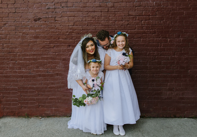 blended family non denominational wedding on offbeat bride 10