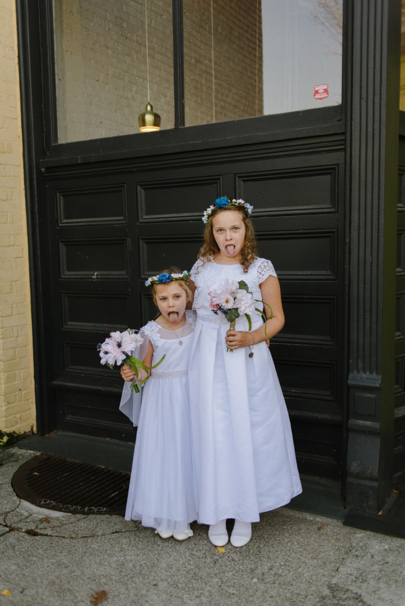 blended family non denominational wedding on offbeat bride 34