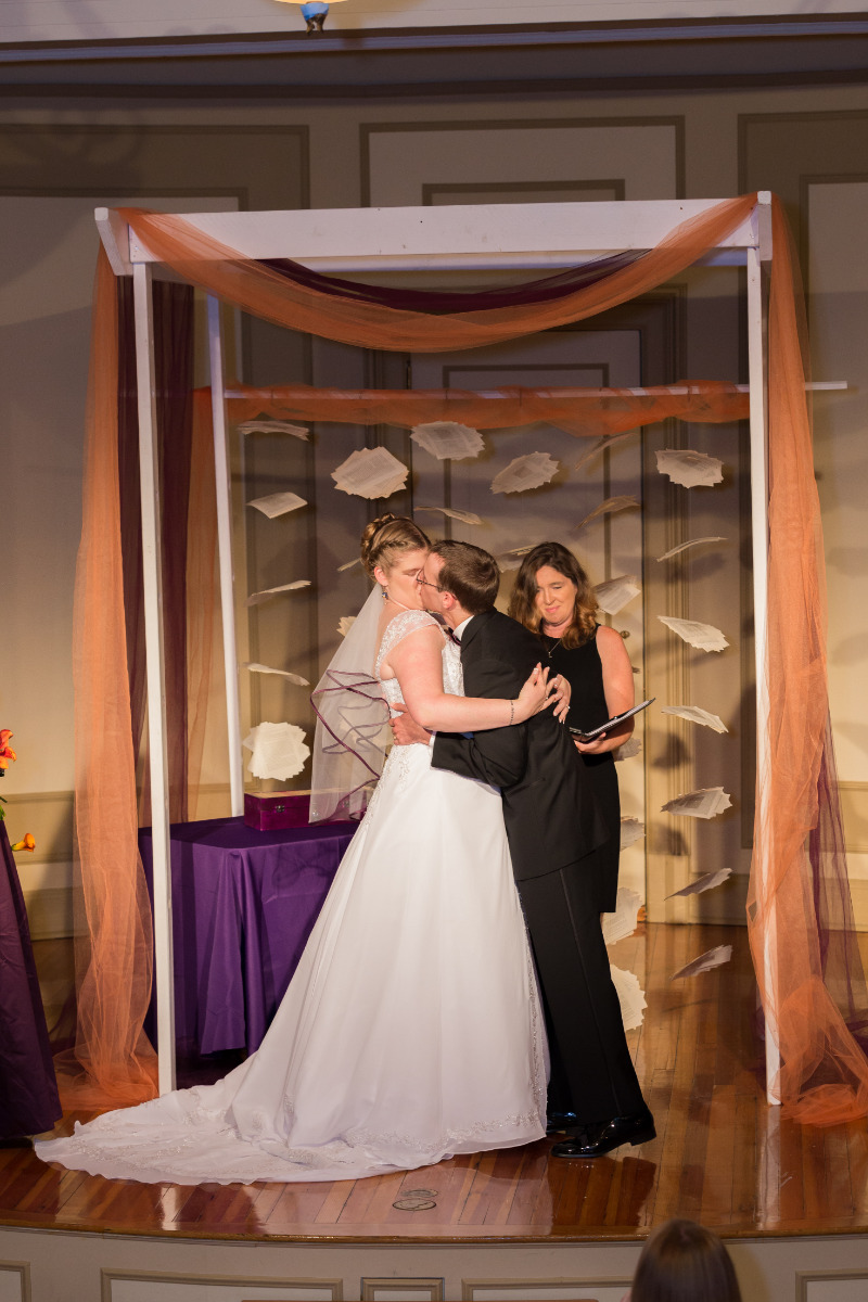 booklovers library wedding on offbeat bride 15