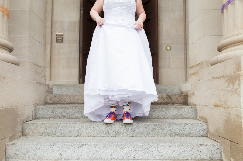 booklovers library wedding on offbeat bride 26