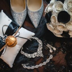 Bridesmaids in white photos by MA wedding photographer Emma Thurgood Photography as seen on offbeat bride 1 - When the bride's in a black wedding dress with bridesmaids in white! Bridesmaids in white photos by MA wedding photographer Emma Thurgood Photography as seen on offbeat bride 1