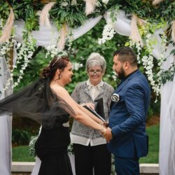 Bridesmaids in white photos by MA wedding photographer Emma Thurgood Photography as seen on offbeat bride 11 - When the bride's in a black wedding dress with bridesmaids in white! Bridesmaids in white photos by MA wedding photographer Emma Thurgood Photography as seen on offbeat bride 11