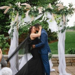 Bridesmaids in white photos by MA wedding photographer Emma Thurgood Photography as seen on offbeat bride 14 - When the bride's in a black wedding dress with bridesmaids in white! Bridesmaids in white photos by MA wedding photographer Emma Thurgood Photography as seen on offbeat bride 14