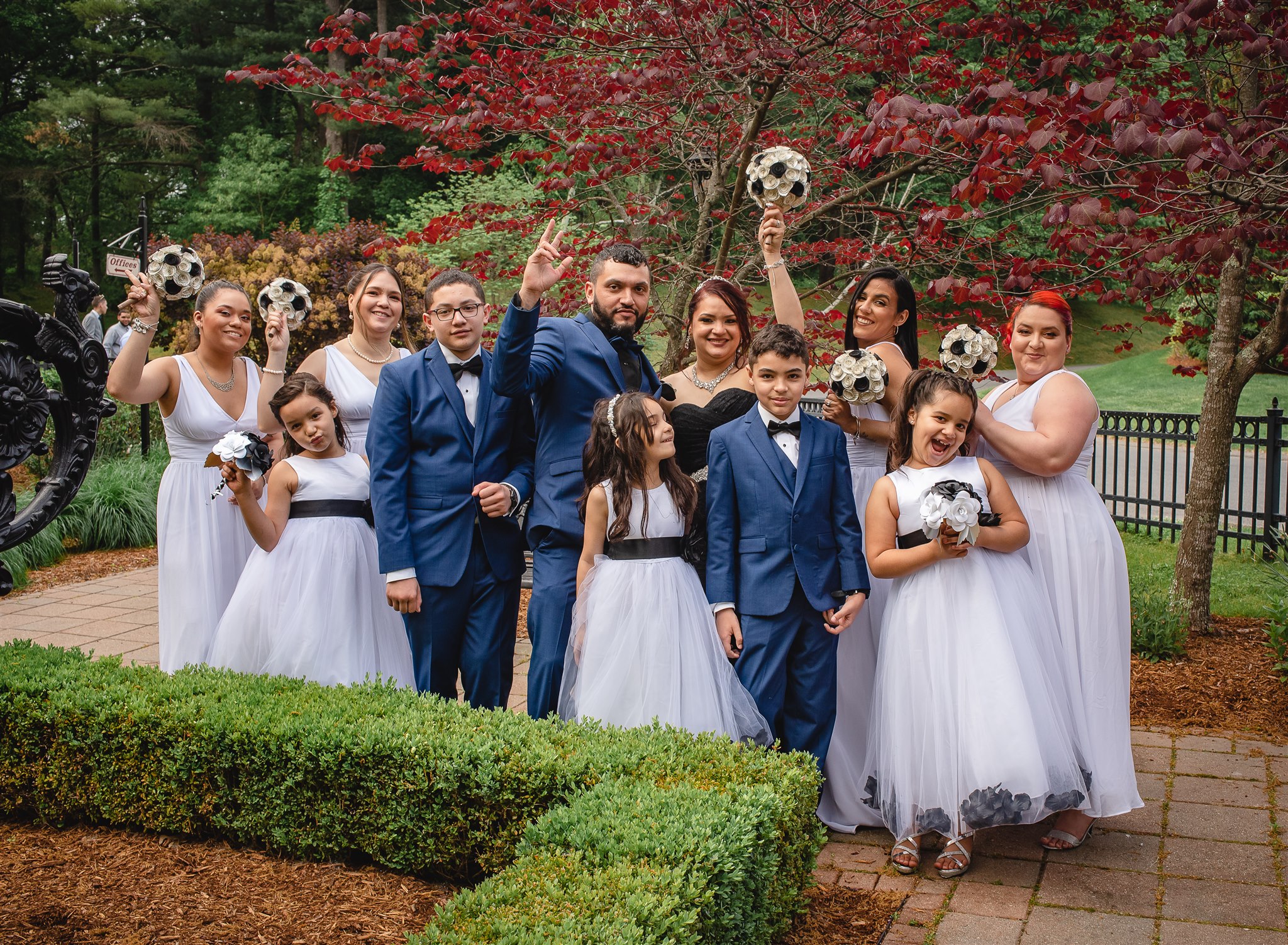 Bridesmaids in white photos by MA wedding photographer Emma Thurgood Photography as seen on offbeat bride 18