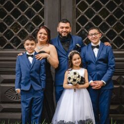 Bridesmaids in white photos by MA wedding photographer Emma Thurgood Photography as seen on offbeat bride 22 - When the bride's in a black wedding dress with bridesmaids in white! Bridesmaids in white photos by MA wedding photographer Emma Thurgood Photography as seen on offbeat bride 22