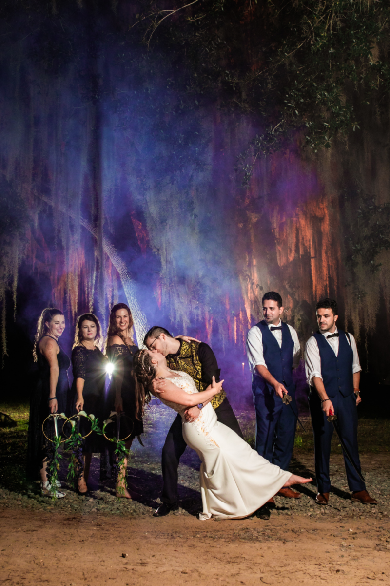 Dagger bridesmaid bouquets photo by Koontz Photography on Offbeat Bride 1