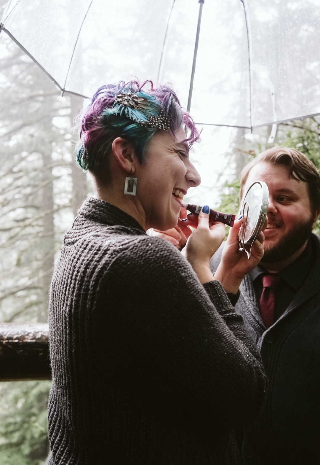 Halloween Elopement on Offbeat Bride photos by Rachel Brookstein Photography 4