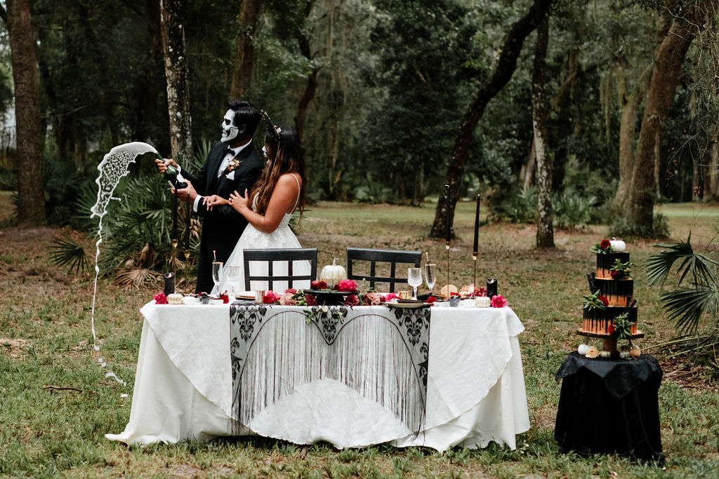 Halloween wedding ideas photos by Rock Your Rebellion as seen on Offbeat Bride 61