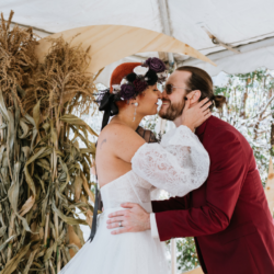 Rustic Fall Halloween Spooky Wedding Photography by Jocelyn Vassos1 - Rustic fall meets spooky in this COVID-safe Halloween wedding Rustic Fall Halloween Spooky Wedding Photography by Jocelyn Vassos1