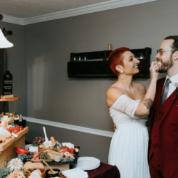 Rustic Fall Halloween Spooky Wedding Photography by Jocelyn Vassos36 - Rustic fall meets spooky in this COVID-safe Halloween wedding Rustic Fall Halloween Spooky Wedding Photography by Jocelyn Vassos36