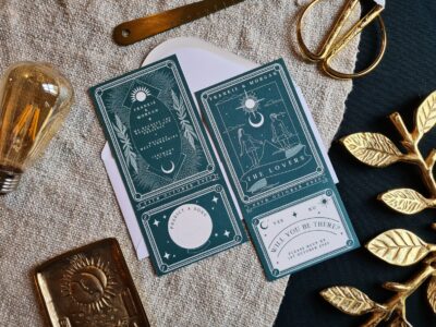 Unique ‘THE LOVERS’ Tarot Card Invitation