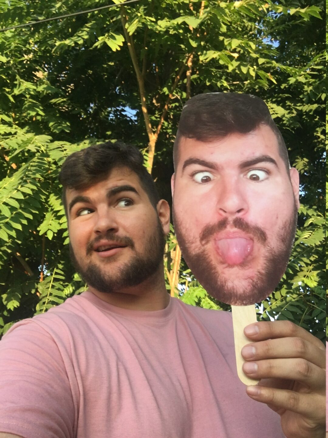 Custom Face Cut Out on a Stick / Photo Booth Prop