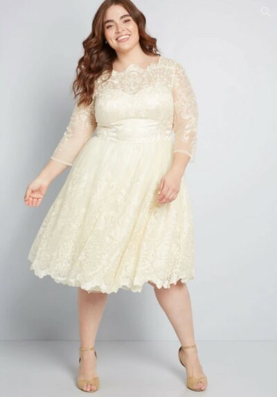 Plus size Gilded Grace lace dress