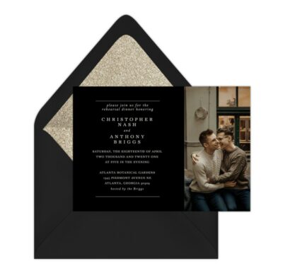 Fancy-Free Email Wedding Invitation Suite