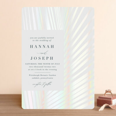 Pristine gloss-press® wedding invitation
