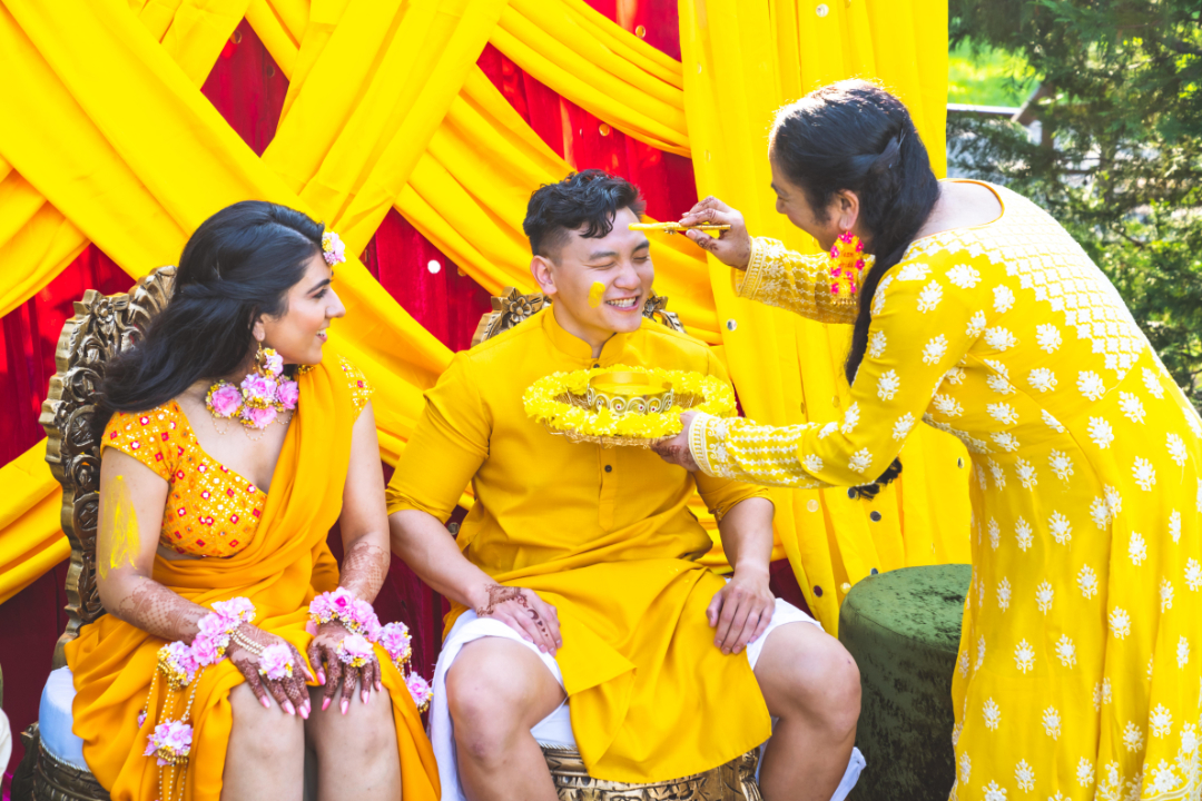A colorful and multicultural Indian and Vietnamese wedding 8 from Offbeat Wed (formerly Offbeat Bride) Indian Vietnamese Wedding Photos by Morni Studio9 alternative wedding ideas from Offbeat Wed (formerly Offbeat Bride)