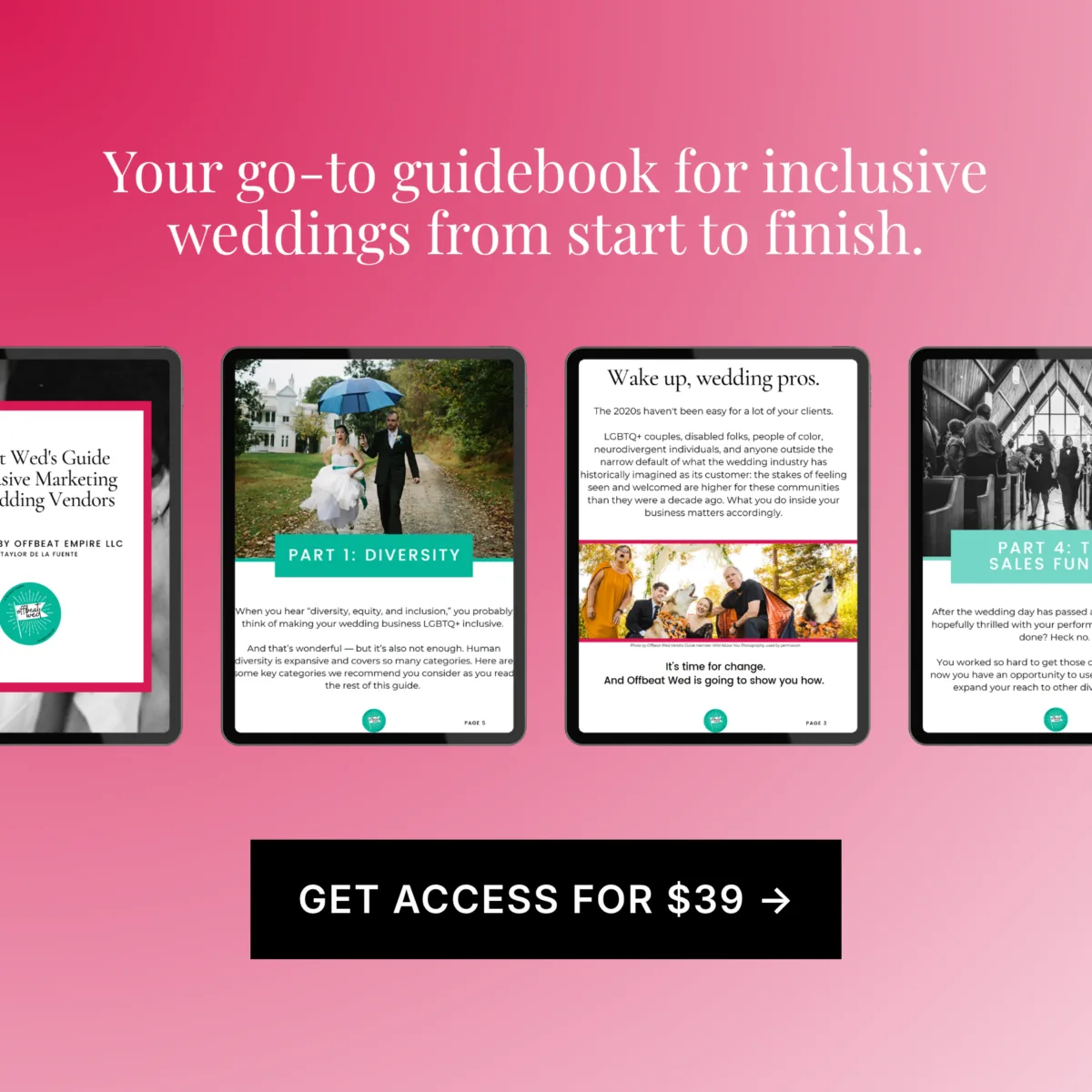 Inclusive Marketing for Wedding Vendors on Offbeat Wed 1 - Inclusive wedding marketing examples for wedding vendors who want to do better Inclusive Marketing for Wedding Vendors on Offbeat Wed 1