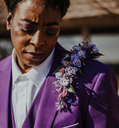 Purple Wedding Theme Lily Guillen Photo25 e1646586769823 - Elegant purple wedding with a SHOULDER CORSAGE! Purple Wedding Theme Lily Guillen Photo25 e1646586769823