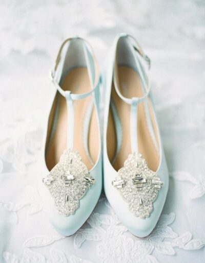 ART DECO GREAT GATSBY BRIDAL SHOES IN BLUE