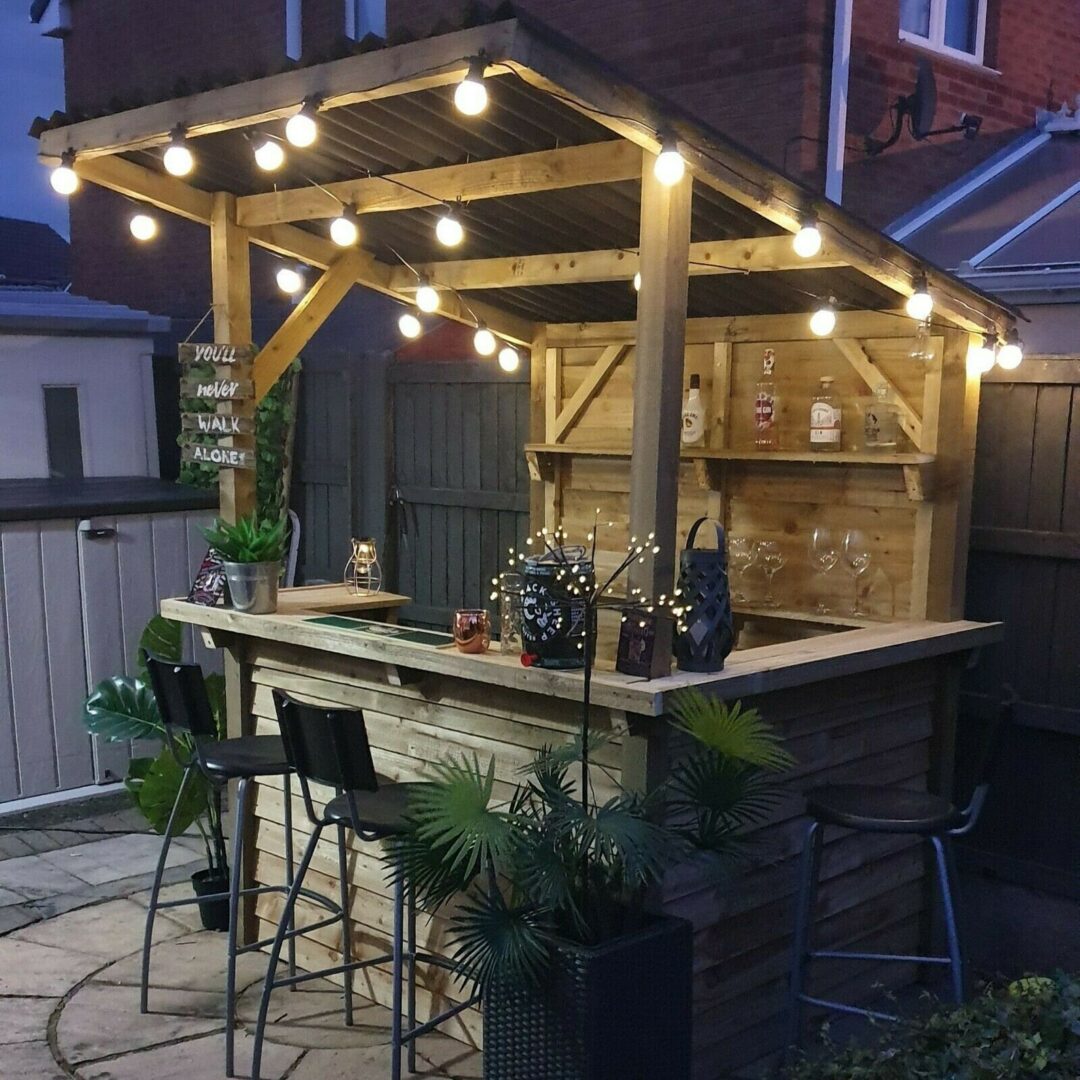 DIY Garden Bar Kit for backyard wedding