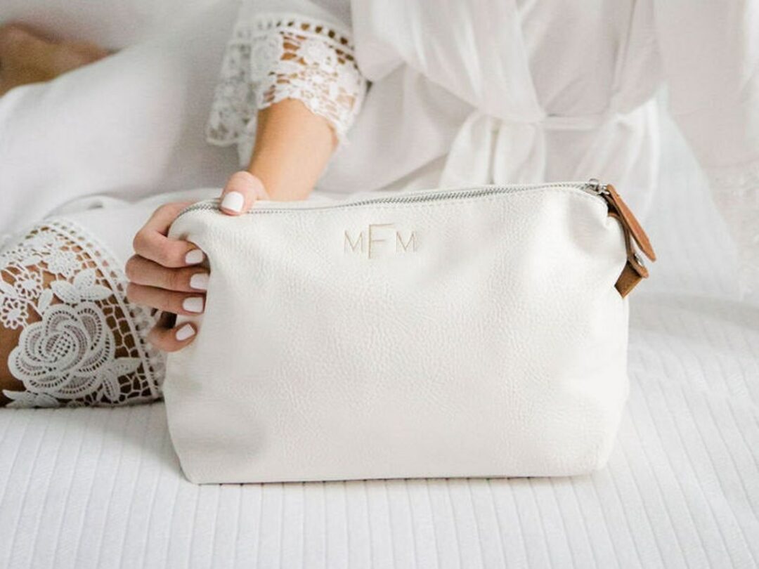 Vegan Personalized Makeup Bag Bridesmaid gift