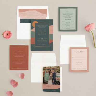 Al Fresco Wedding Invitation suite