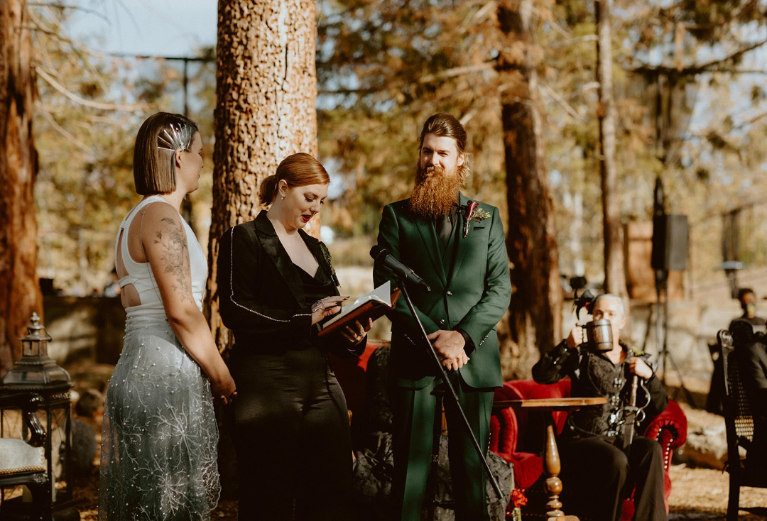 Genderqueer Halloween Viking Wedding photos by Carmelisse Photography14