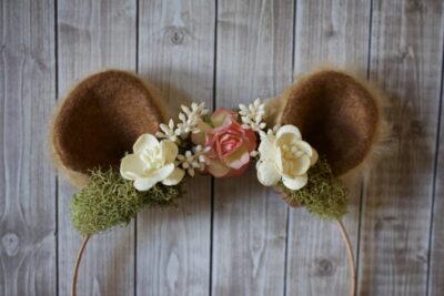 Ring BEAR headband for wedding