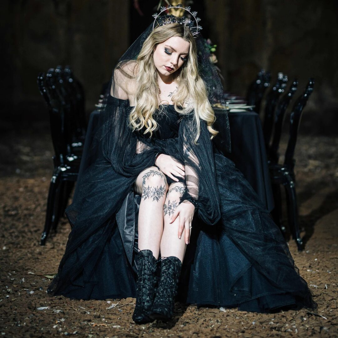 Josephine: Gothic Victorian Black Lace Up Boots