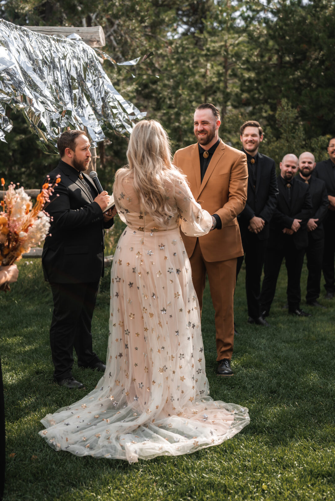 A quirky thrift store wedding sealed with a kitsch 9 from Offbeat Wed (formerly Offbeat Bride) Holy Grail of Kitsch wedding 20 alternative wedding ideas from Offbeat Wed (formerly Offbeat Bride)