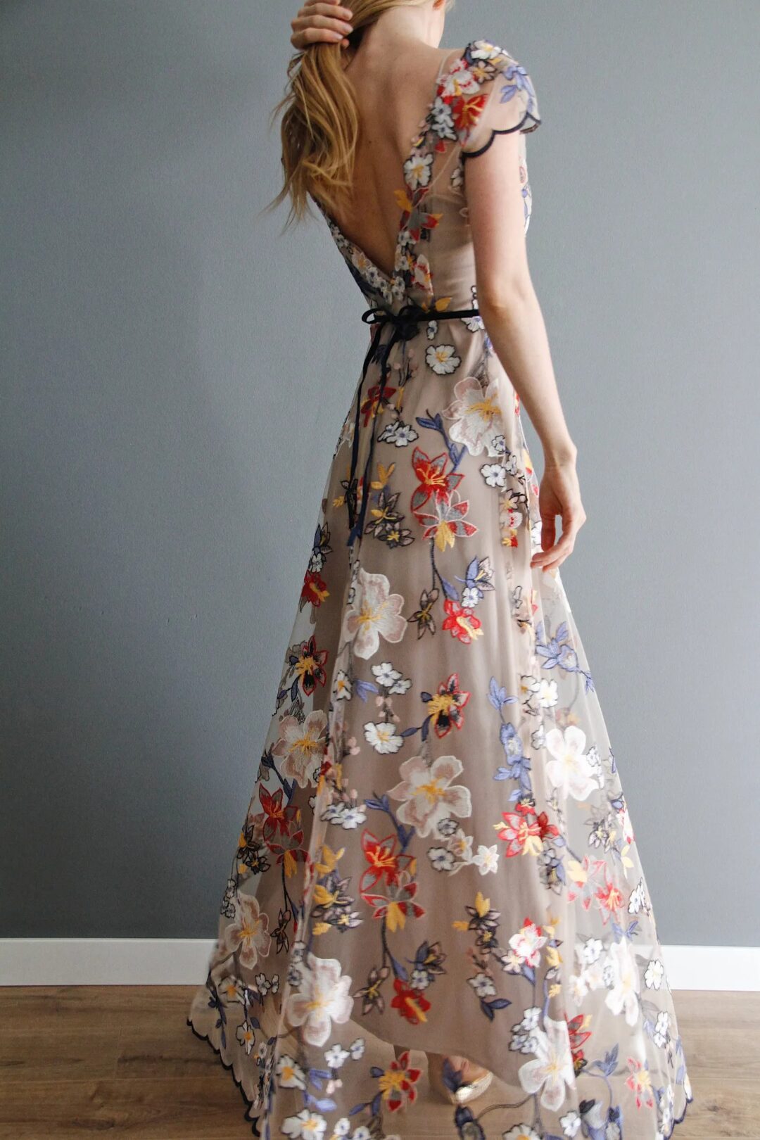 Handmade Backless ‘Muse’ Floral Dress