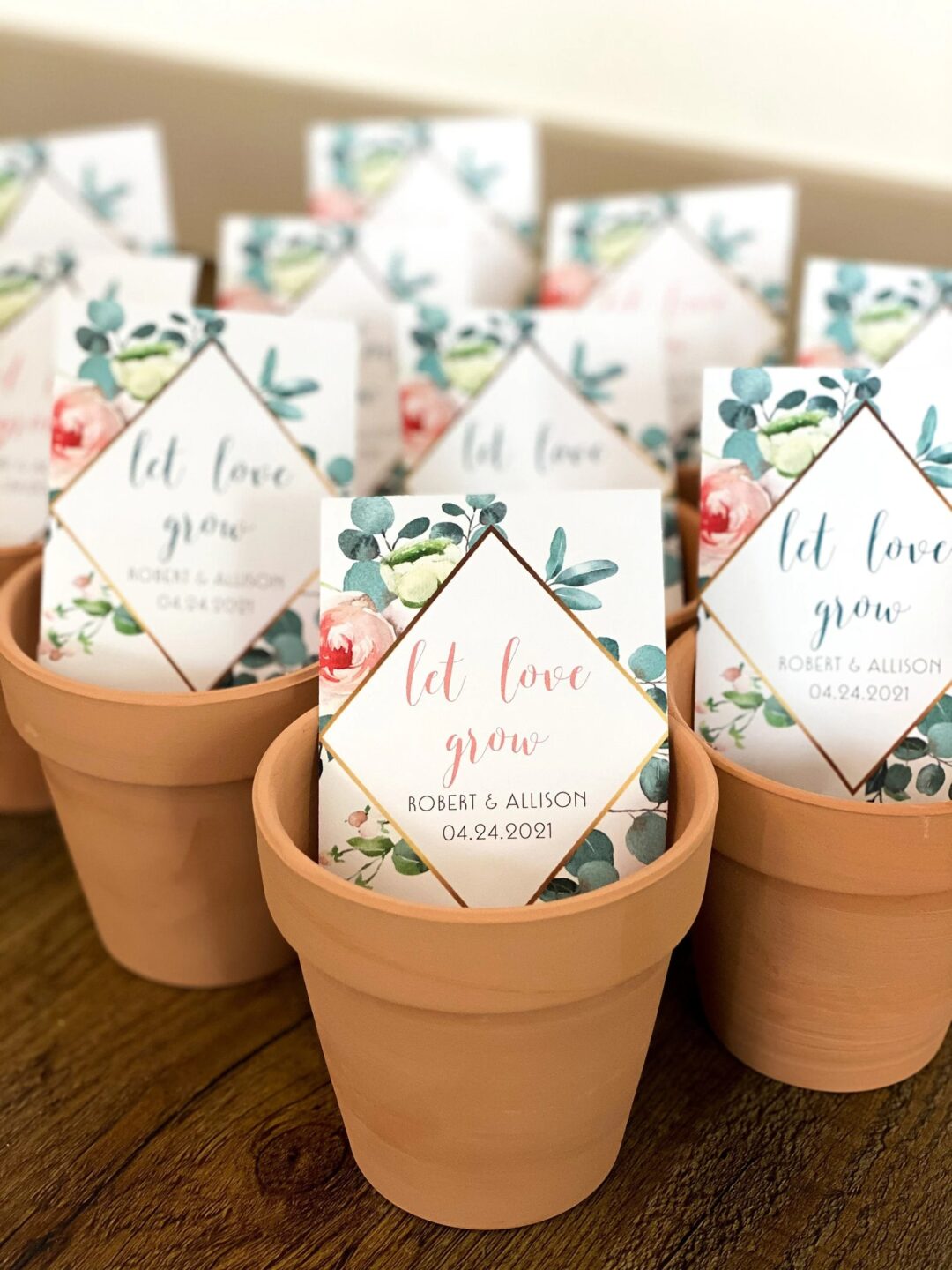 Let Love Grow Custom Seed Wedding Favors